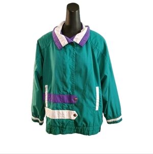 Mulberry Street Vtg 70s-80s Color Block Multifunctional Jacket Sz L Pockets